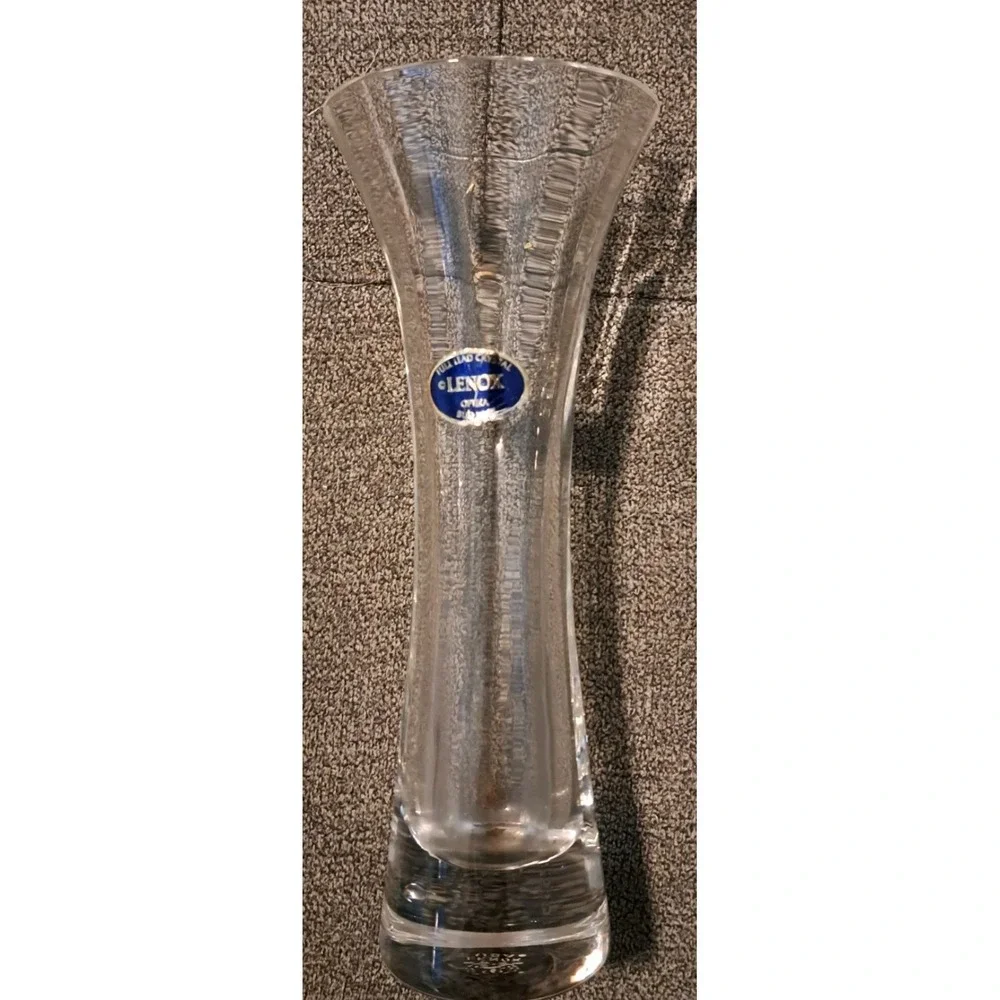 LENOX CRYSTAL Optika Clear VASE Excellent. 7